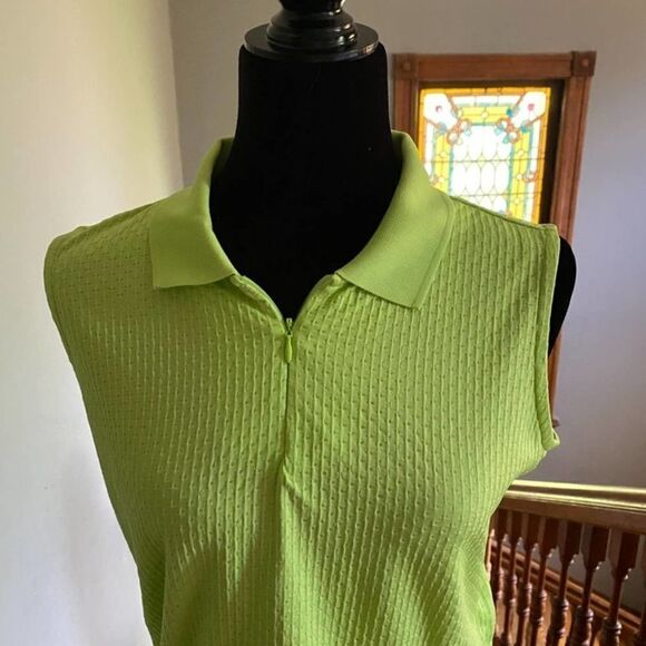 Chartreuse EP Pro Sleeveless Golf / Tennis Shirt - Med. - Picture 7 of 7